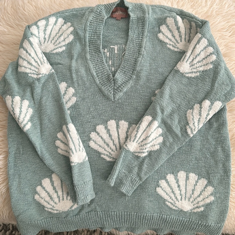 Show Me Your Mumu Gilligan Sweater ~ in Tossed Seashells Knit